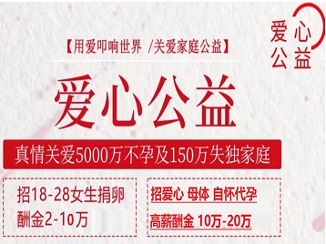 庆安捐卵助孕生子 爱心志愿者招募
